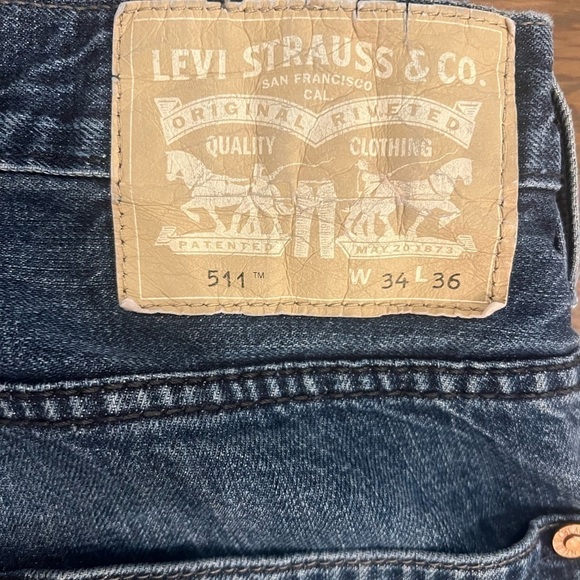 Levi’s 511 blue jeans Silver Label size 34x36 y2k vintage F - Picture 12 of 12